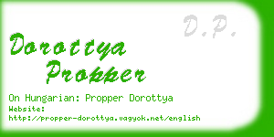 dorottya propper business card